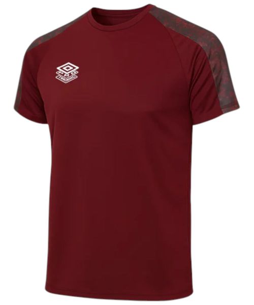 Camiseta deportiva Umbro roja camo para hombre