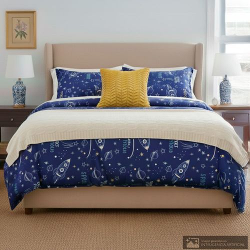 Edredón infantil Detalles de poliéster estampado estelar