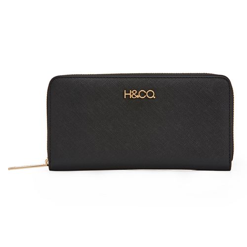 Billetera H&Co color negro para mujer