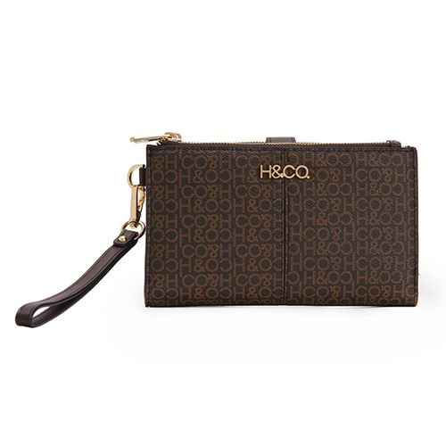 Billetera H&Co color café para mujer