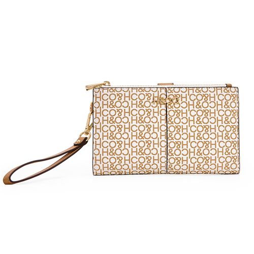 Billetera H&Co color beige para mujer