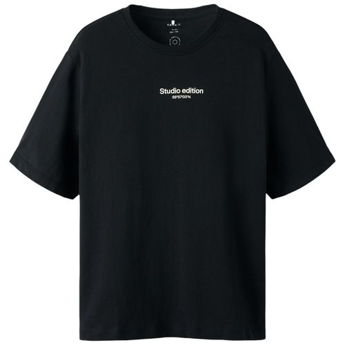 Camiseta negra estampada para niño