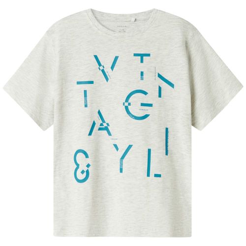 Camiseta gris estampada para niño