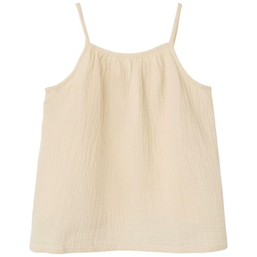 Blusa beige de tirantes para niña
