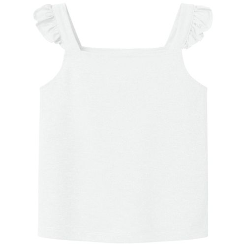 Blusa blanca tank top para niña