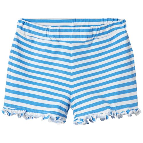 Short azul rayado para niña