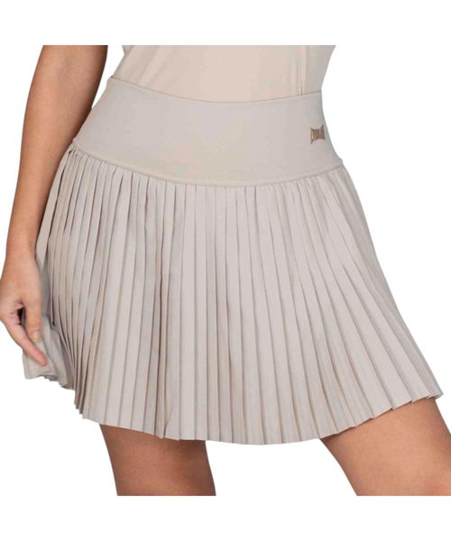 Falda short deportivo Everlast Ace beige para mujer