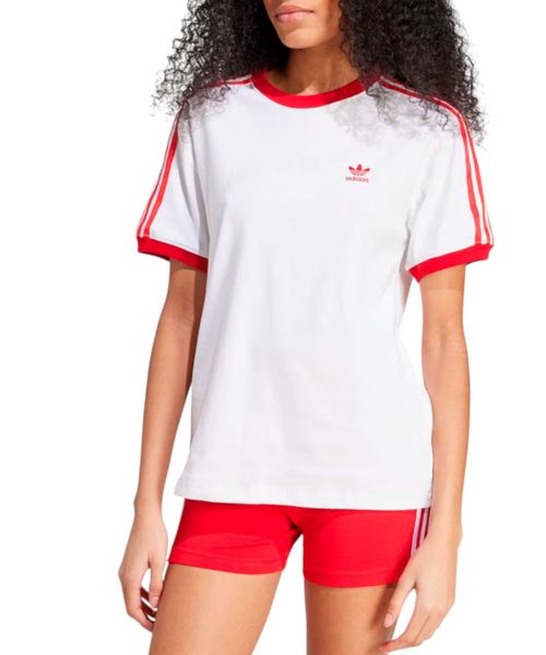 Camiseta deportiva Adidas Originals blanca para mujer
