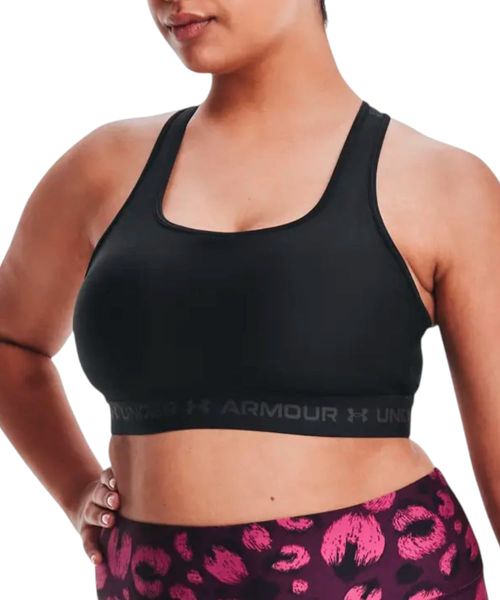 Top bra deportivo Under Armour negra para mujer