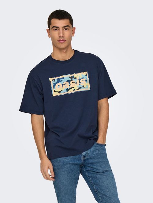 Camiseta Only & Sons con estampado de "Oasis" para hombre