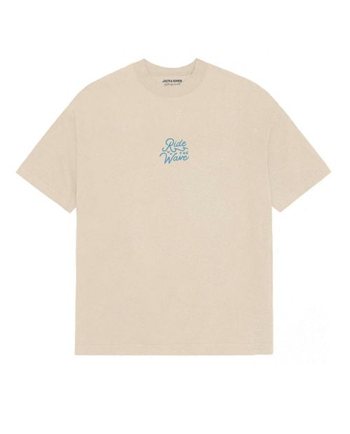 Camiseta Jack & Jones heather con estampado veraniego para hombre