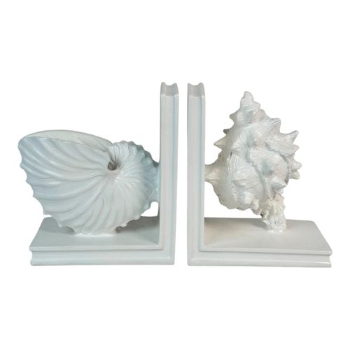 Juego de sujeta libros con diseño de caracol 26.7x8.8x17.1 cm