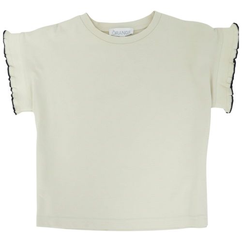 blusa beige solida para niña