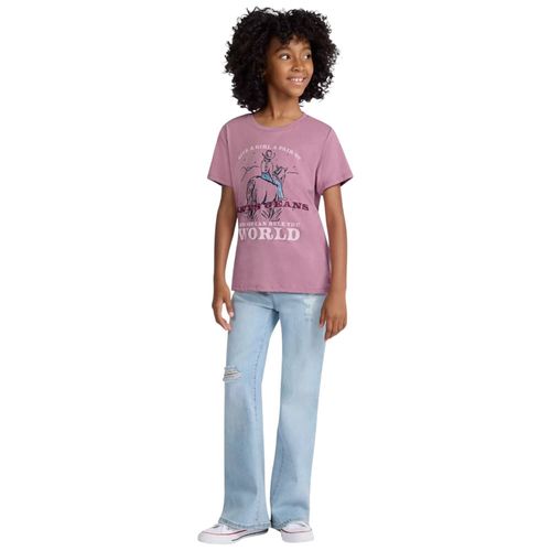 Camiseta Levi's morado lila para niña