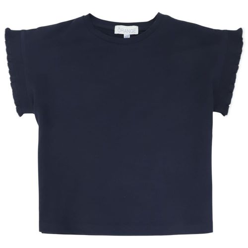 Blusa azul sólido para niña