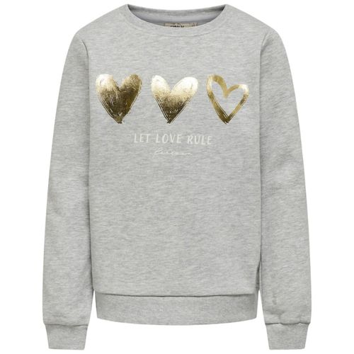 Suéter gris con brillos para niña