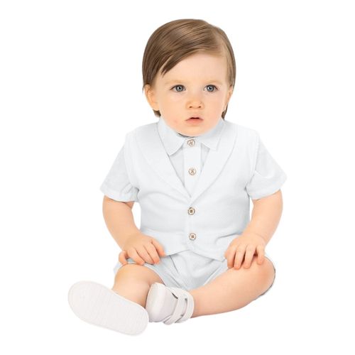 Conjunto de 3 piezas blanco para niño