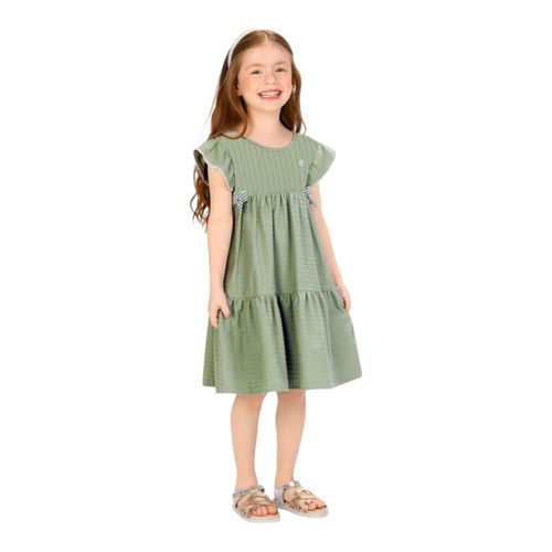 Vestido verde para niña