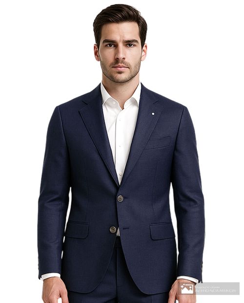 Blazer PuroEGO azul navy heather para hombre