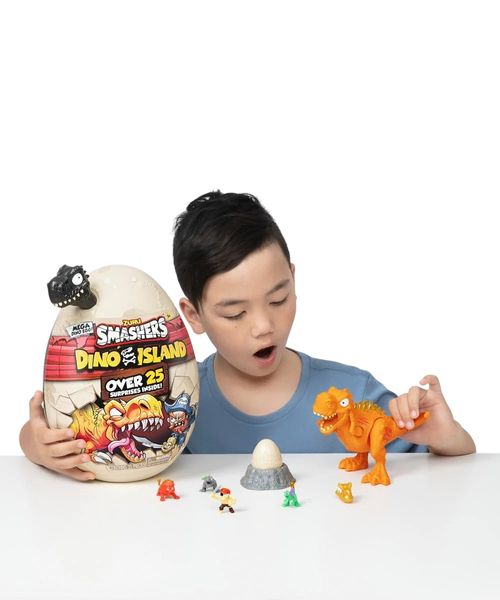 Zuru Smashers figuras dino huevo island mega sorpresa