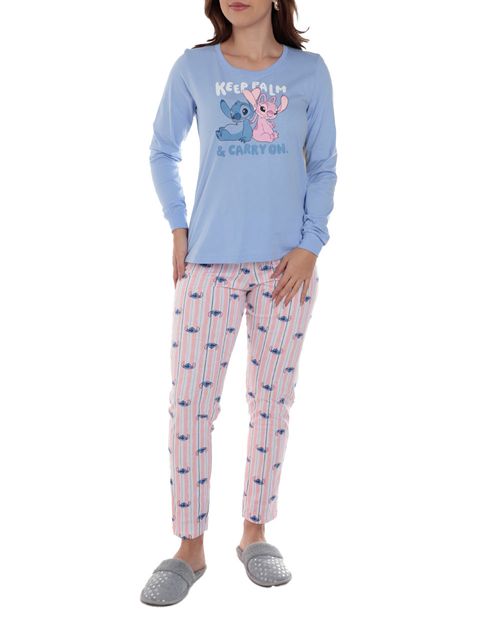 Pijama con pantalón St. Jacks estampada de Stich para mujer