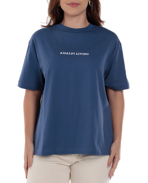 Camiseta Orange estampada manga corta para mujer