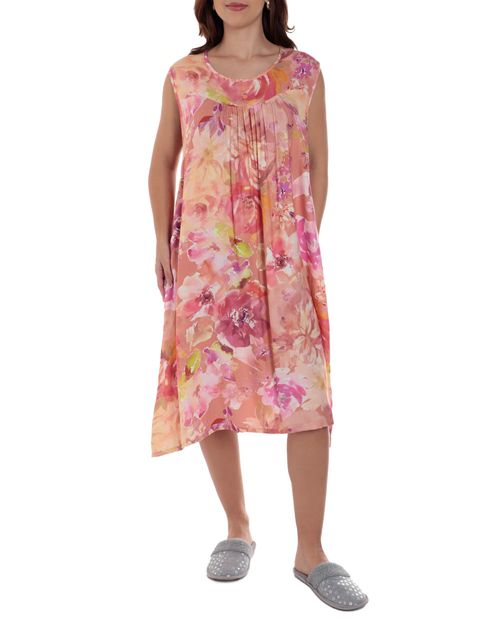 Camisón Nicolle estampado sin mangas para mujer