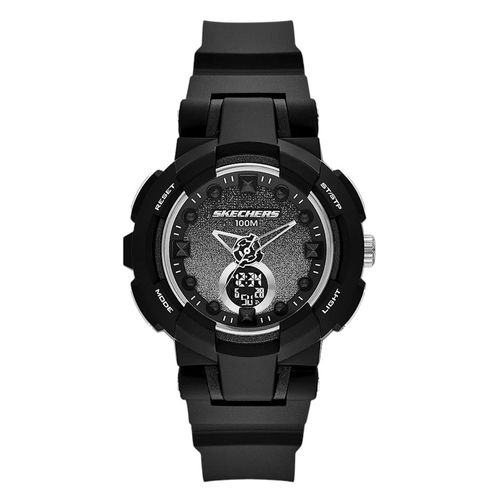 Reloj Skechers análogo digital de poliuretano en color negro para mujer