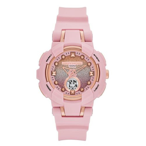 Reloj Skechers análogo digital de poliuretano en color rosado para mujer