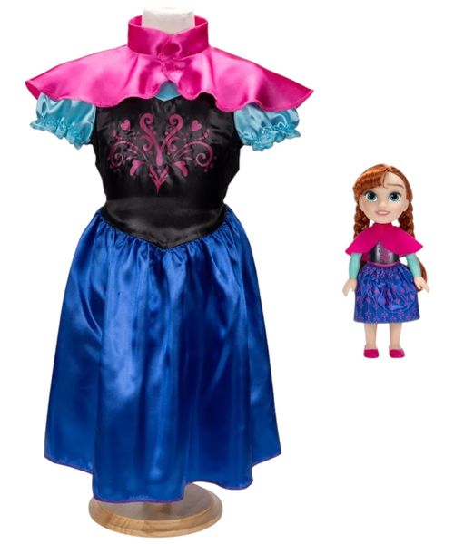 Disney Princesas vestido talla 4 -6 con muñeca