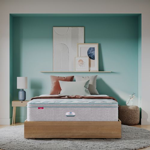 Cama Beauty Sleep 2 en 1 pillow top confort suave Memory Gel