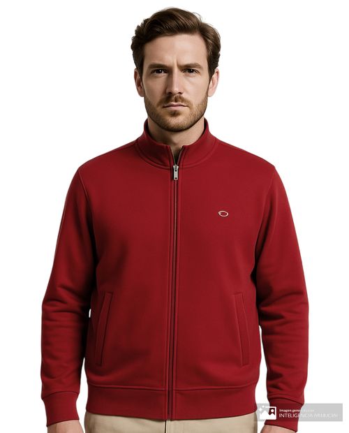 Suéter Oscar de la Renta tailored fit rojo sólido para hombre