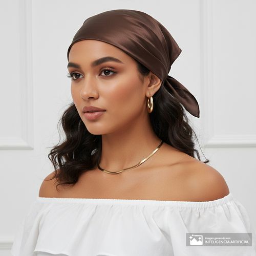 Pañuelo Joia color café para mujer