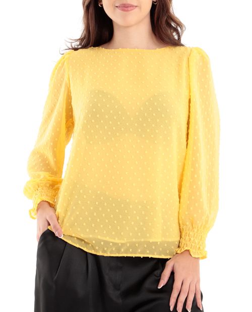 Blusa Marcella formal manga larga para mujer