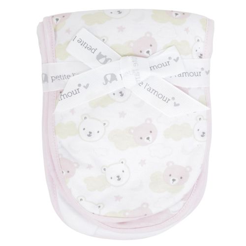 Set de 3 saliveros multicolor para bebé niña