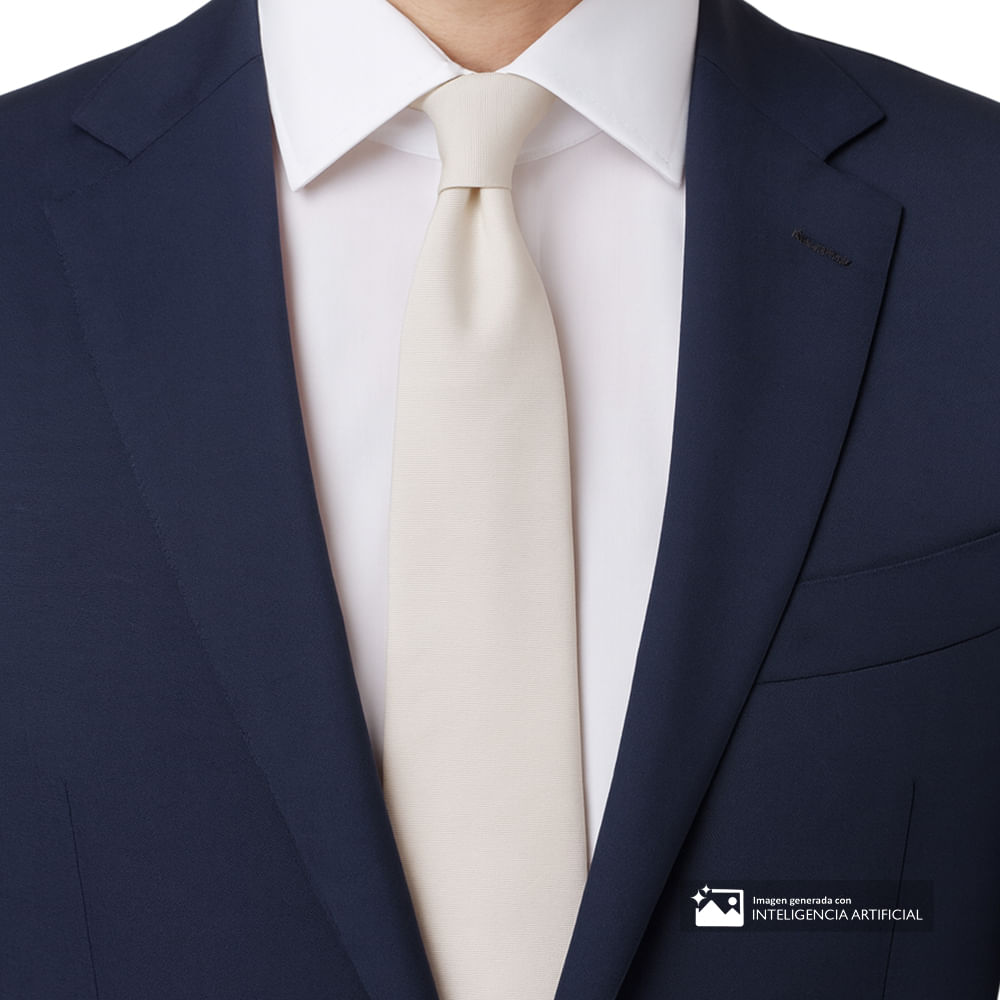 Corbata Unexpected ivory texturizada para hombre - Siman Costa Rica