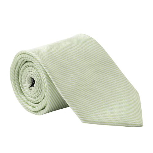 Corbata Izod verde claro rayada para hombre