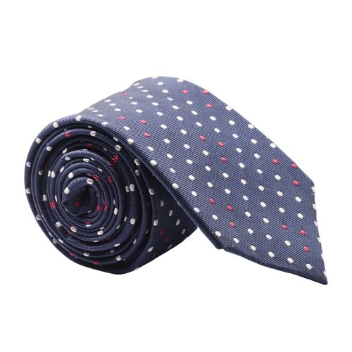 Corbata Unexpected azul navy con puntos para hombre
