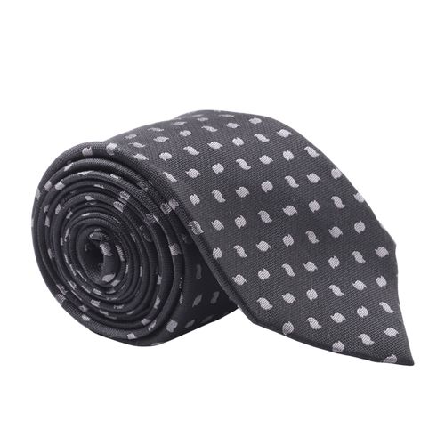 Corbata Unexpected negra con mini print para hombre