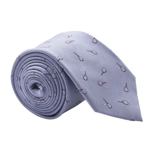 Corbata Unexpected celeste con mini print de raquetas para hombre