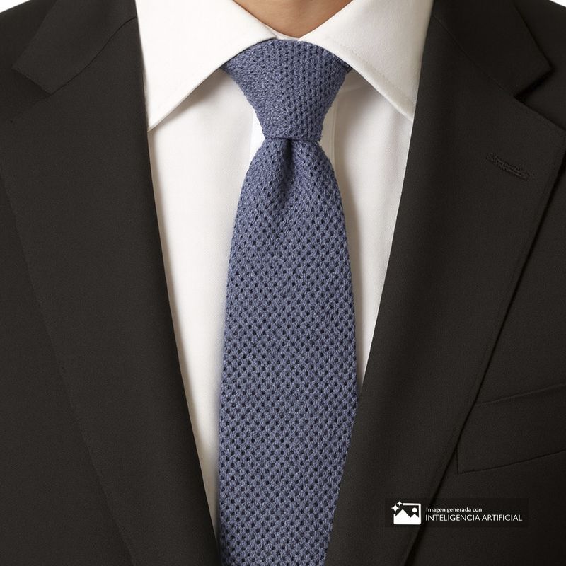 Corbata Unexpected azul con mini print para hombre - Siman Guatemala