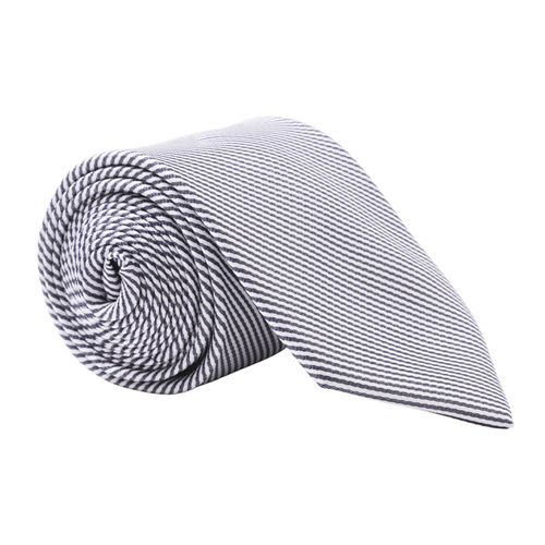 Corbata Izod azul rayada para hombre