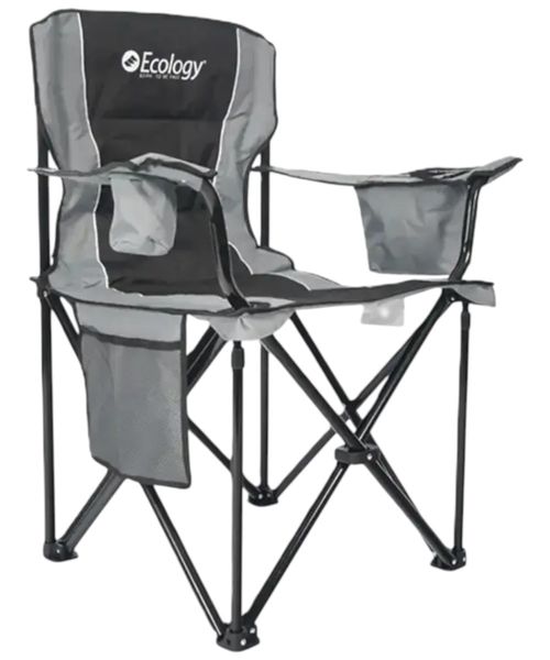 Silla plegable de camping Ecology XXL confort gris