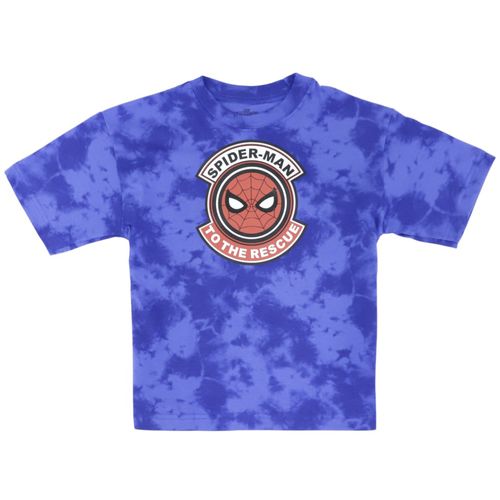 Camiseta azul con estampado de Spiderman para niño
