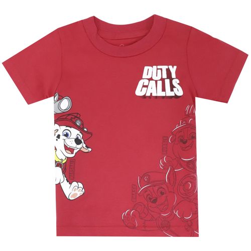 Camiseta roja con estampado de Paw Patrol para niño