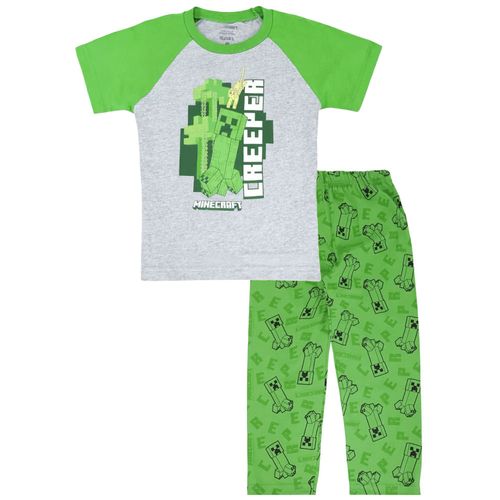 Pijama de 2 piezas multicolor con estampado de Minecraft para niño