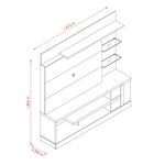 Centro de entretenimiento 55" (139.7 cm) Alan-1765304067286
