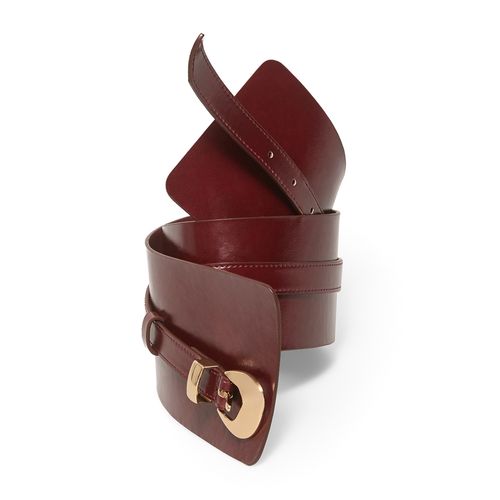 Cinturón Sfera color vino para mujer