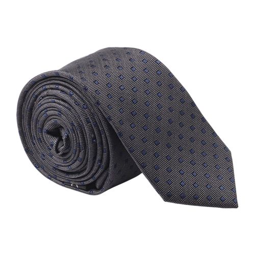Corbata Unexpected gris oscuro con puntos para hombre