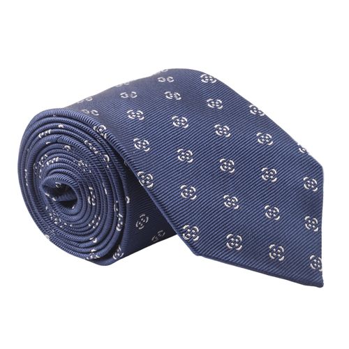 Corbata Unexpected azul con mini print floral para hombre